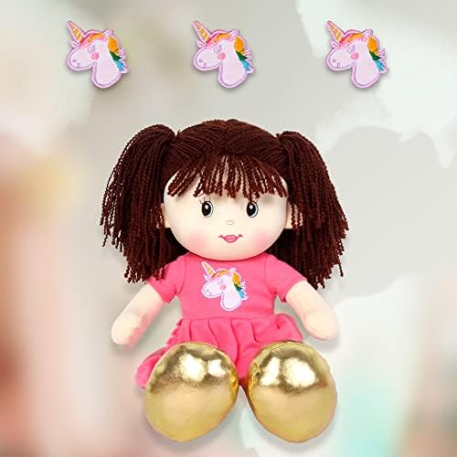 Linzy Toys 16 Pink Laura Plush Rag Doll