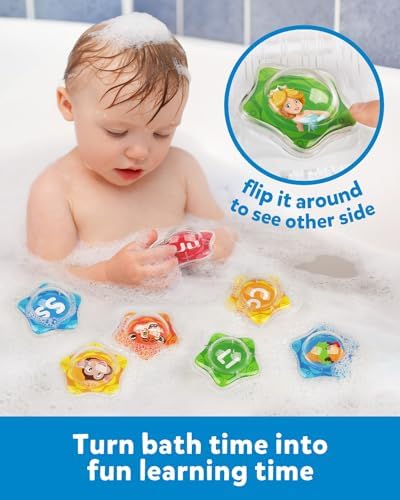 Coogam 26pcs Starfish Floating Alphabet Letters Bath Toy Set