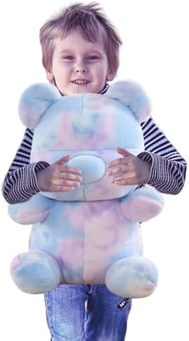 Tie Dye Bear Plush Toy - 9 Inch Cuddly Stuffed Animal