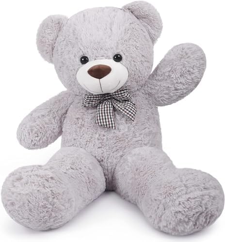 Yeqivo Giant Grey Teddy Bear Plush Toy 120cm