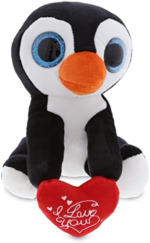 DolliBu I Love You Valentine Penguin Plush 8 Inch