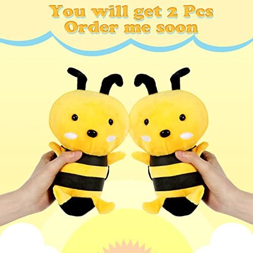 Civaner 2 Pieces Honey Bee Plush Stuffed Animal
