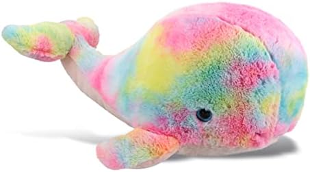 DolliBu Rainbow Whale XL Plush Stuffed Toy