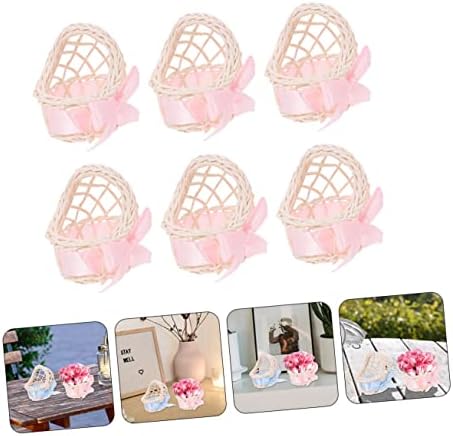 Miniature Woven Baskets for Crafts and Dollhouse Decor