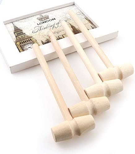 30Pcs Mini Wooden Hammer for DIY and Seafood Cracking