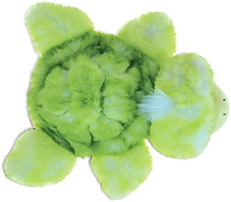 DolliBu Plush Sea Turtle - 11 Inch Huggable Green Turtle Toy