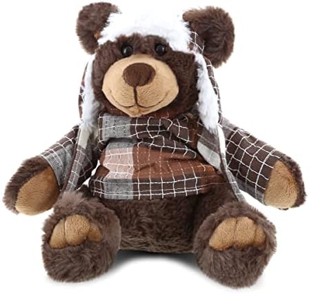 Puzzled DolliBu Plush Brown Bear - 11 Inches