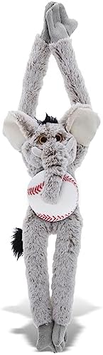 DolliBu Long Arms Elephant Stuffed Animal with Baseball - 21 Inches