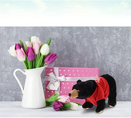 DolliBu I Love You Valentine Wild Black Bear Plush