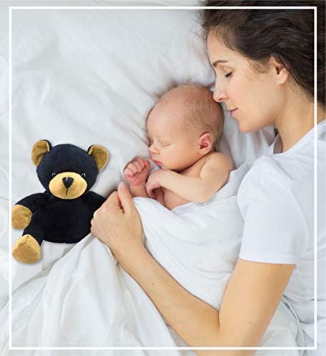 DolliBu Plush Black Bear Stuffed Animal - 6 Inches