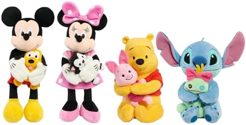 Disney Classics Lil Friends Minnie Mouse and Figaro Plush Stuffed Animal