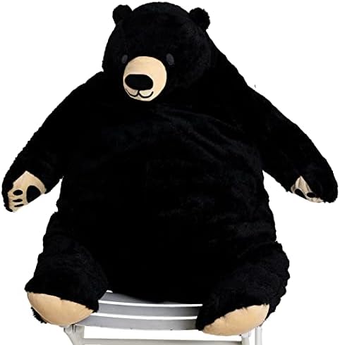 MIAOHAHA Plush Teddy Bear 315in Black Cuddly Stuffed Animal Doll