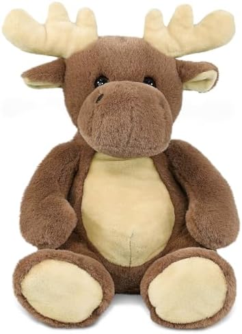DolliBu Super Soft Moose Plush Toy - 9 Inches
