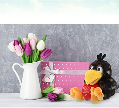 DolliBu I Love You Valentine Sitting Crow Plush - 95 Inches