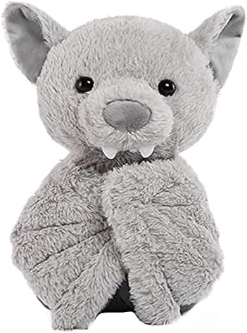 Cuddly 11 Inch Grey Plush Bat Halloween Stuffed Animal Toy