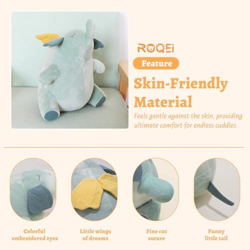 Adorable Elephant Stuffed Animal 13 Huggable Plush Pillow