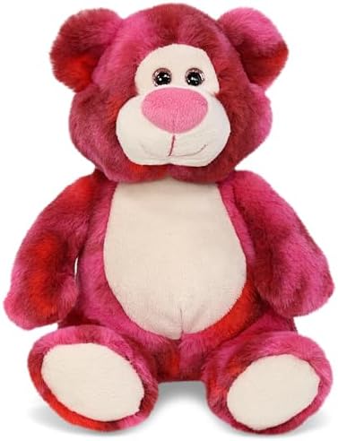 DolliBu Pink Tie-Dye Bear Plush Toy 9 Inches