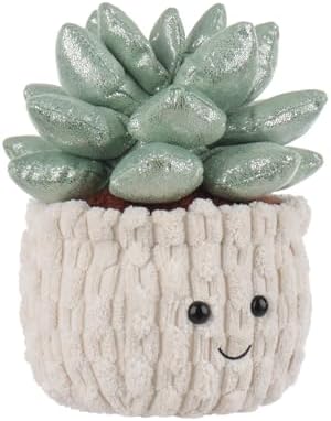 Apricot Lamb Potted Shiny Succulents Plush Toy for Kids 1