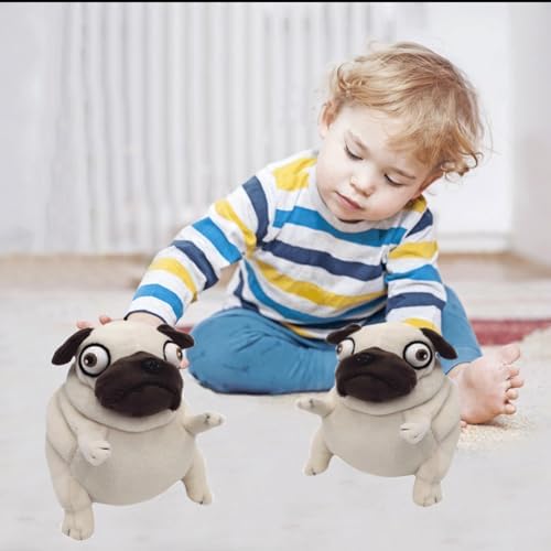 Pug Dog Stuffed Animal 6 Inch Ugly Cute Plush Toy