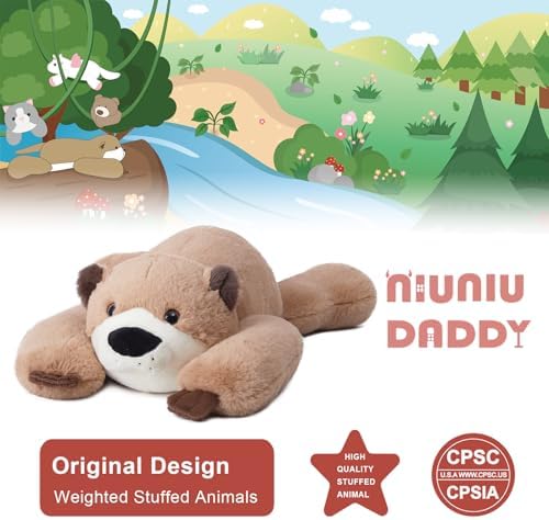 Niuniu Daddy 20 Otter Weighted Plush Toy for Kids Adults