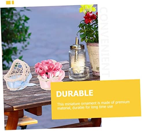 Miniature Woven Baskets for Crafts and Dollhouse Decor