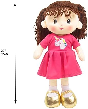 Linzy Toys 16 Pink Laura Plush Rag Doll