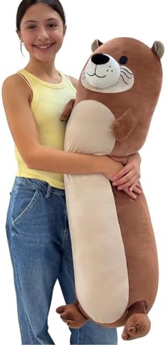 Tezituor Long Sea Otter Plush Pillow 395 Inch Soft Cuddly Stuffed Animal