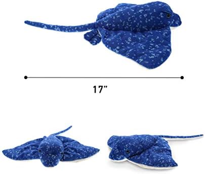 DolliBu Spotted Blue Stingray Plush Toy 17 Inches