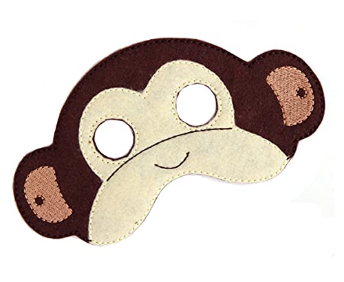 Baby WhatKnots Kids Monkey Felt Face Mask