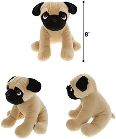 DolliBu Sitting Pug Plush Toy - 8 Inches 1