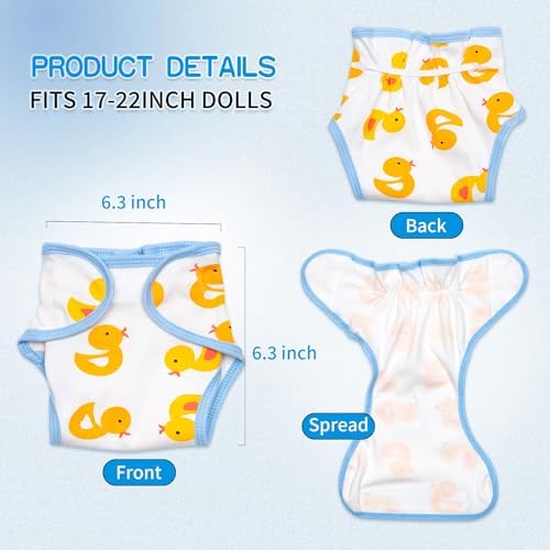 Pedolltree Yellow Duck Reborn Baby Doll 9pcs Set