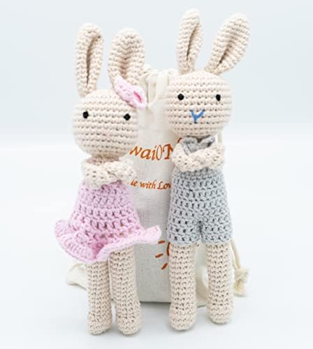 Bunny Family Handmade Crochet Plushie Doll Set