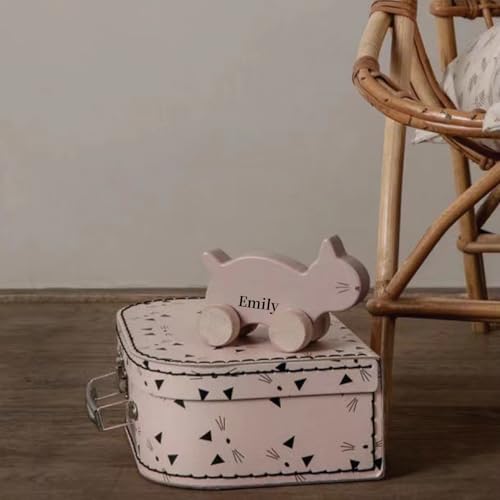 Personalized Name Wooden Toy Car for Toddlers