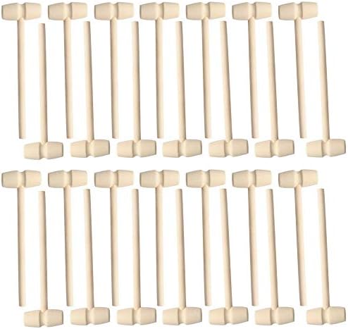 30Pcs Mini Wooden Hammer for DIY and Seafood Cracking