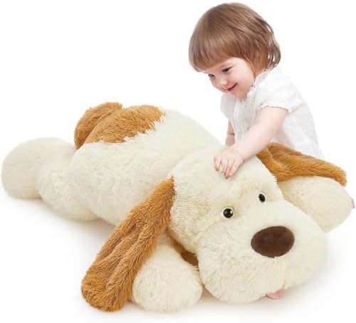 MaoGoLan Giant Stuffed Puppy Dog 31 Inch Plush Pillow 1