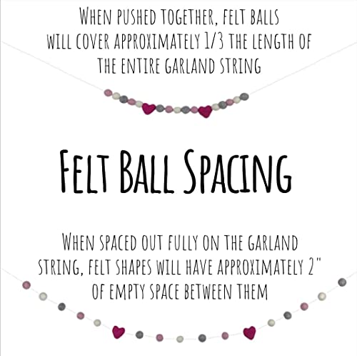 Matthew and Mae Halloween Felt Garland - 1 Balls - Fall Decor