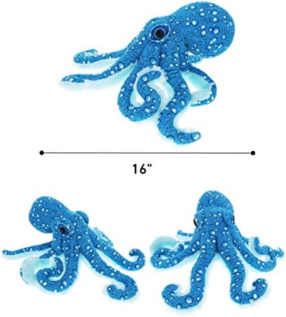 DolliBu 16 Inch Large Blue Octopus Plush Toy