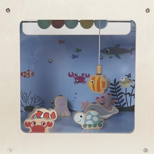 Buoyantkids Wooden Activity Cube 7-in-1 Montessori Toy