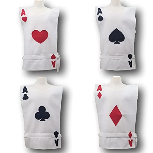 Jack of Hearts Costume Tunic - Kids 4-9y