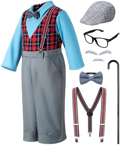 Bosvin Old Man Costume Set for Kids