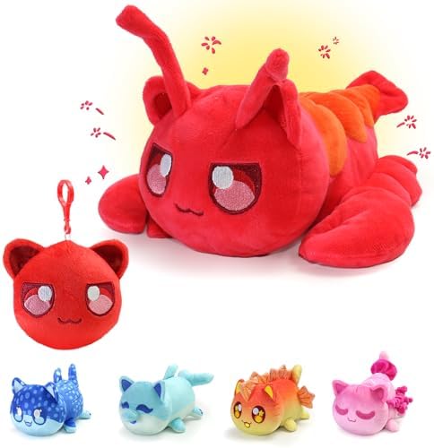 2 PCS Lobster Cat Plush Keychain - Under The Sea Collection