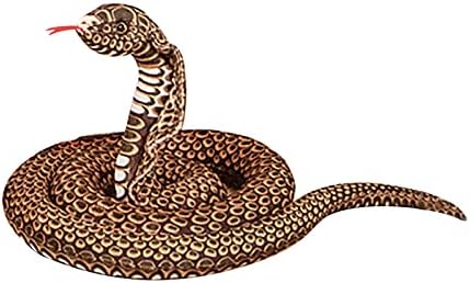 67 Inch Realistic King Cobra Plush Toy Snake