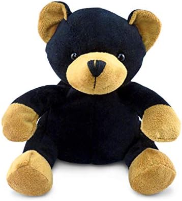 DolliBu Plush Black Bear Stuffed Animal - 6 Inches