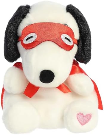 Aurora Snoopy Kissing Bandit Stuffed Animal - 5 Inches