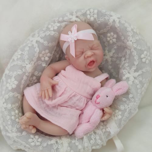 Mire Mire 7 Inch Reborn Baby Doll Crying Face 1