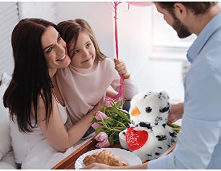 DolliBu I Love You Valentine White Owl Stuffed Animal