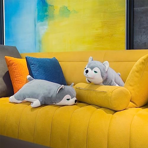 Meowtastic Husky Weighted Plush Toy - 28 Inch 40 lbs