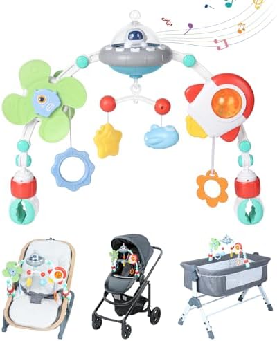 Orzbow Stroller Arch Toy with Musical Windmill