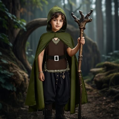 GC Boys Medieval Costume Set with Cloak and Belt