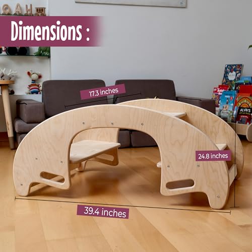 Kidodido Montessori Wooden Seesaw for Kids